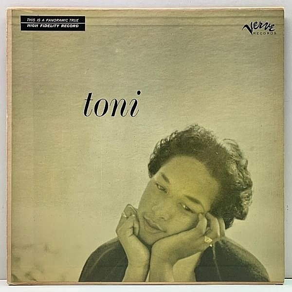 レコードメイン画像：レア!美ジャケ! MONO 1st 橙ラベ 深溝 USオリジナル TONI HARPER Sings ('56 Verve) w/ Oscar Peterson Quartet トニ・ハーパー デビュー作