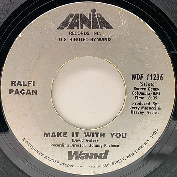 レコードメイン画像：USオリジナル 7インチ RALFI PAGAN Make It With You / Stray Woman ('71 Fania) SWEET SOUL ラテン 45RPM.