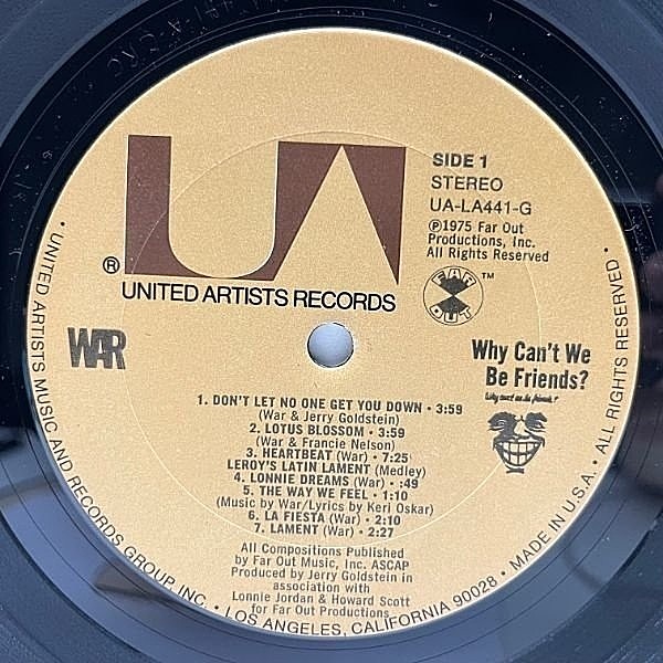 WAR / Why Can't We Be Friends? (LP) / United Artists