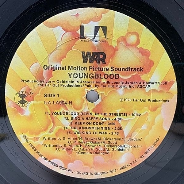 WAR / Youngblood (O.S.T) (LP) / United Artists | WAXPEND RECORDS
