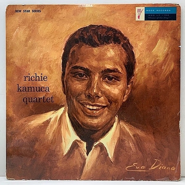 レコードメイン画像：レアな良好盤!! MONO 初版グレー 深溝 USオリジナル RICHIE KAMUCA Quartet ('57 Mode 100) PAT#刻印あり w/ Carl Perkins, Leroy Vinnegar