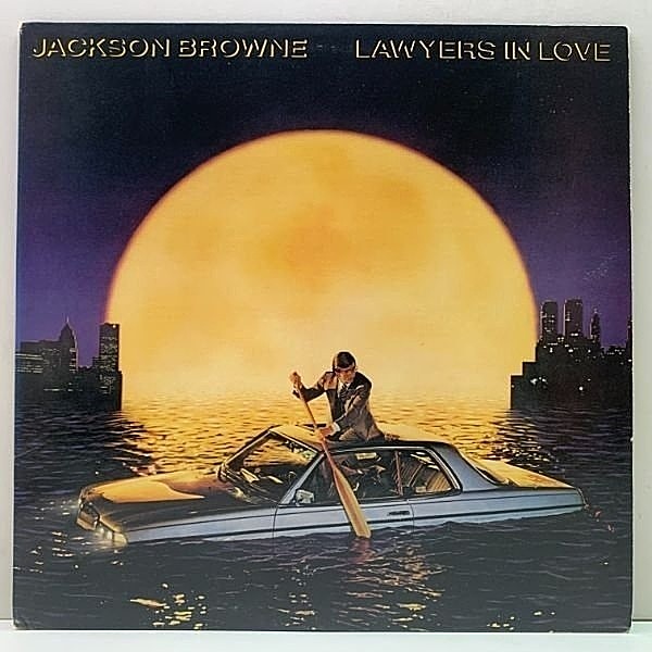 レコードメイン画像：Cut無し!美品! USオリジナル【CRC, Club Edition】JACKSON BROWNE Lawyers In Love ('83 Asylum) arr. DANNY KORTCHMAR | Columbiaプレス