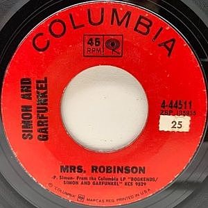 レコード画像：SIMON and GARFUNKEL / Mrs. Robinson