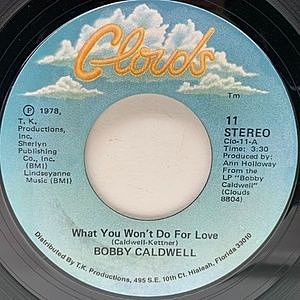 レコード画像：BOBBY CALDWELL / What You Won't Do For Love
