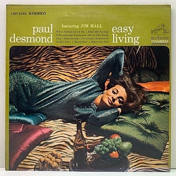 レコードメイン画像：極美盤!! USオリジナル 初版ニッパー 深溝 PAUL DESMOND Easy Living ('62 RCA) w/ JIM HALL ポール・デスモンドとジム・ホール 優秀録音