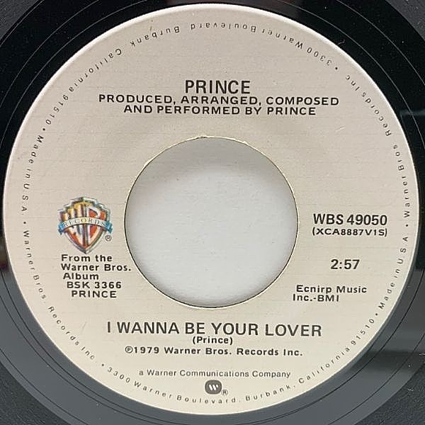 レコードメイン画像：美盤!! 7インチ USオリジナル PRINCE I Wanna Be Your Lover ／ My Love Is Forever ('79 Warner Bros.) ミディアム・ソウル・ダンサー