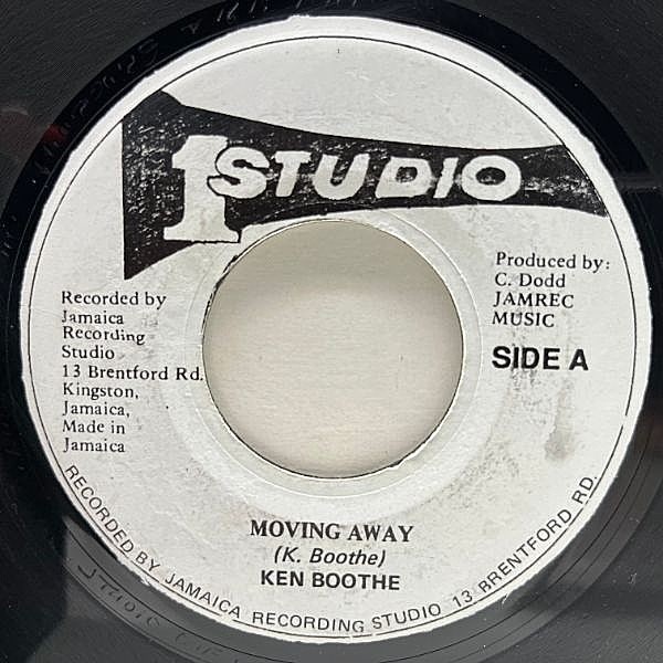 レコードメイン画像：良好!! JAプレス 7インチ KEN BOOTHE Moving Away / SKATALITES Street Of Gold (Studio One) スタジオ・ワン特有のソリッドなリズム 45RPM