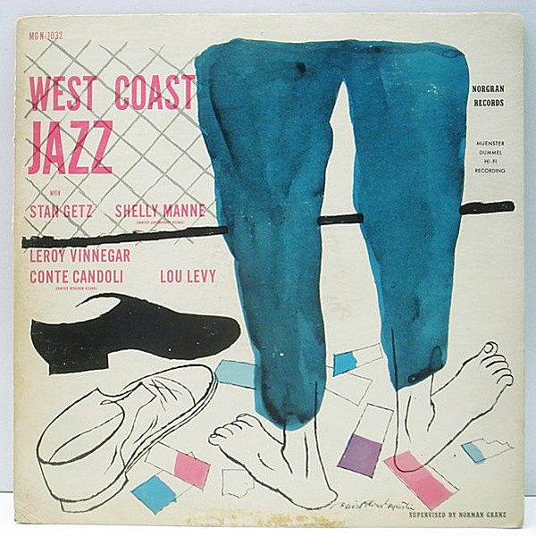 レコードメイン画像：US 完全オリジナル MONO 深溝 STAN GETZ West Coast Jazz ('55 Norgran) 西勢との華麗なモダンジャズ秀作 