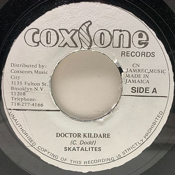 レコードメイン画像：JAプレス 7インチ SKATALITES Doctor Kildare / ROLAND ALPHONSO Lady In Red (Coxsone) インスト SKA スカタライツ 45RPM.