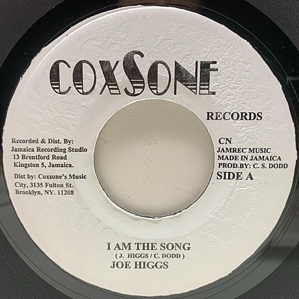 レコードメイン画像：【メロウな哀愁を帯びた美しいヴォーカルSKA】JAプレス 7インチ JOE HIGGS I'm The Song / DERRICK MORGAN Leave Earth (Coxsone) 45RPM.
