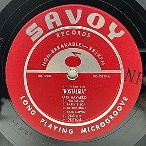 良再生!! USオリジナル MONO 赤ラベ 深溝 RVG刻印 FATS NAVARRO