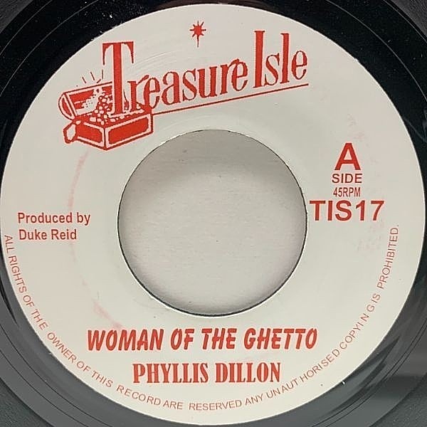 レコードメイン画像：美盤!! UKオリジナル 7インチ PHYLLIS DILLON Woman Of The Ghetto / TOMMY MCCOOK & THE SUPERSONICS Stupid Doctor (Treasure Isle) ダブ