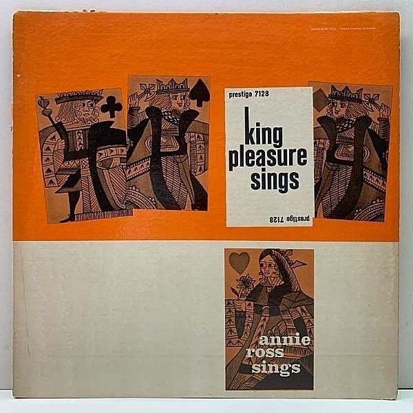 レコードメイン画像：MONO RVG刻印 NJ 黄ラベ KING PLEASURE, ANNIE ROSS Sings (Prestige 7128) w/ Blossom Dearie, John Lewis, Paul Chambers, Art Blakey