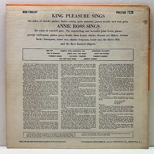 KING PLEASURE / ANNIE ROSS / King Pleasure Sings / Annie