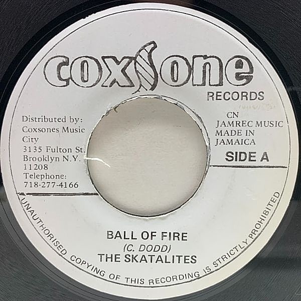 レコードメイン画像：美盤!! USプレス 7インチ SKATALITES Ball Of Fire / TONETTS Every Time (Coxsone) ジャマイカン・ガールズ・スカ・グループ 45RPM.