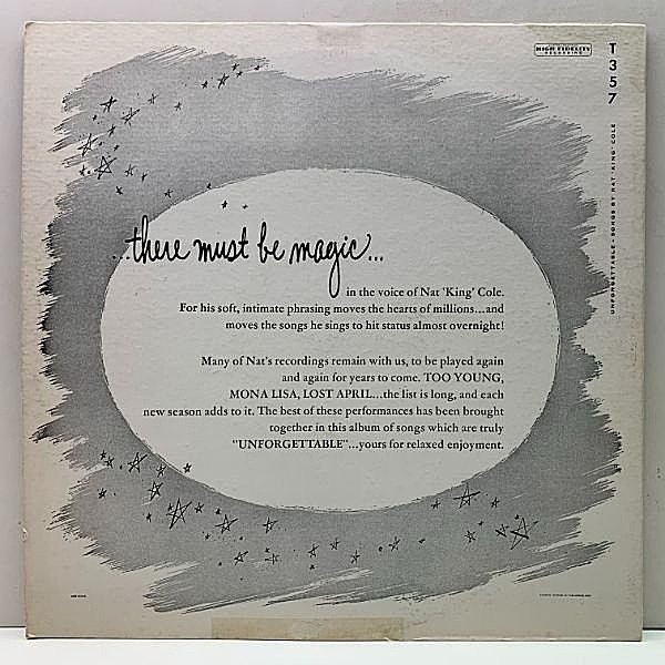 【稀少USオリジナル】Nat KingColeUnforgettableレコード NAT KING COLE / Unforgettable (LP) / Capitol | WAXPEND RECORDS