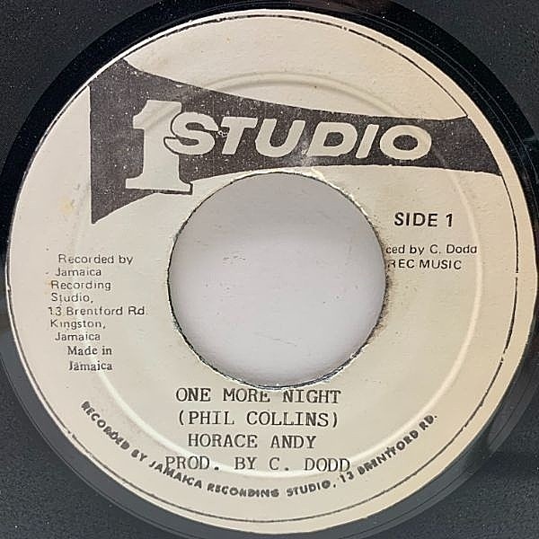 レコードメイン画像：【フィル・コリンズ名曲LOVERSカヴァー】JAオリジナル 7インチ HORACE ANDY One More Night ('85 Coxsone) DANCEHALL ホレス・アンディ