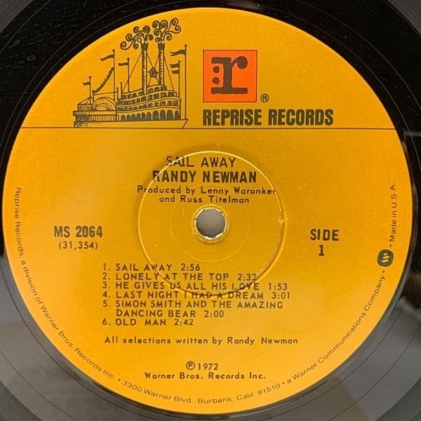 RANDY NEWMAN / Sail Away (LP) / Reprise | WAXPEND RECORDS