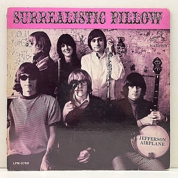 レコードメイン画像：激レア 良好品!! MONO 初版ニッパー 深溝 USオリジナル JEFFERSON AIRPLANE Surrealistic Pillow ジェファーソン・エアプレイン 米モノラル