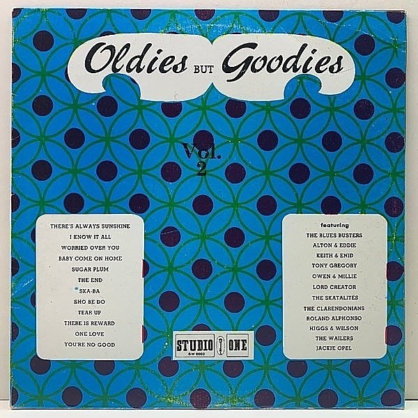 レコードメイン画像：【60年代ジャマイカの名曲がズラリ】Oldies But Goodies Vol. 2 (Studio One) Higgs & Wilson, Skatalites, Jackie Opel, Wailers ほか