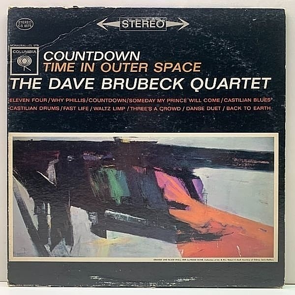 レコードメイン画像：US初期 黒文字 2eyeラベ DAVE BRUBECK QUARTET Countdown Time In Outer Space ('62 Columbia) w/ PAUL DESMOND 黄金カルテットによる名演