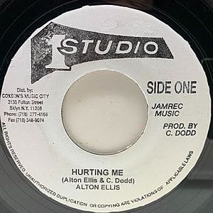 レコード画像：ALTON ELLIS / SOUND DIMENSION / Hurting Me