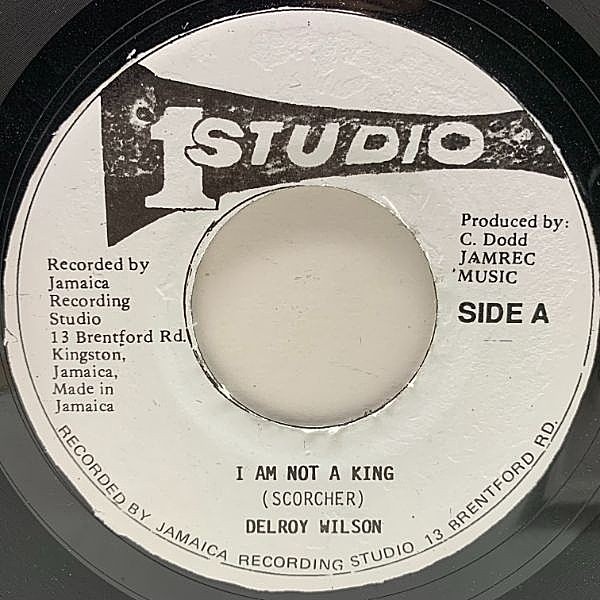 レコードメイン画像：JAオリジナル 7インチ DELROY WILSON I Am Not A King / SKATALITES Baskin's Hop (Studio One) ROCKSTEADY 大名曲 デルロイ・ウィルソン