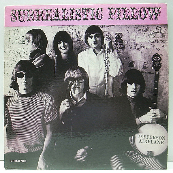 レコードメイン画像：激レア 良好品!! MONO 初版ニッパー 深溝 USオリジナル JEFFERSON AIRPLANE Surrealistic Pillow モノラル Grace Slick グレイス・スリック
