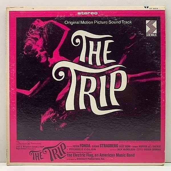 レコードメイン画像：レアな極美盤!! USオリジナル『The Trip』ELECTRIC FLAG 白昼の幻想 OST ('67 Sidewalk) デビュー前の MIKE OLDFIELD 参加 入手難!!