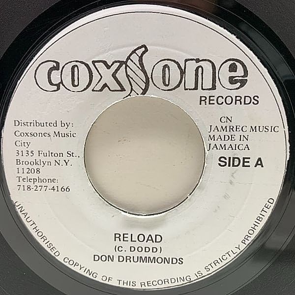 レコードメイン画像：JAプレス 7インチ DON DRUMMOND Reload / CLUE J & THE BLUES BLASTER Little Willie (Coxsone) オーセンティックSKA 45RPM. 