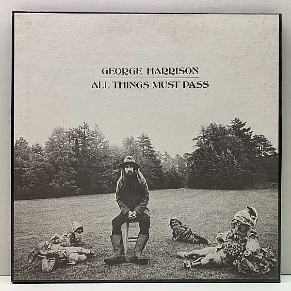 レコードメイン画像：レアな美品【w/特大ポスター & 専用インナー】US 3LP BOX仕様 GEORGE HARRISON All Things Must Pass (Apple & Capitol) 米 混合ラベル