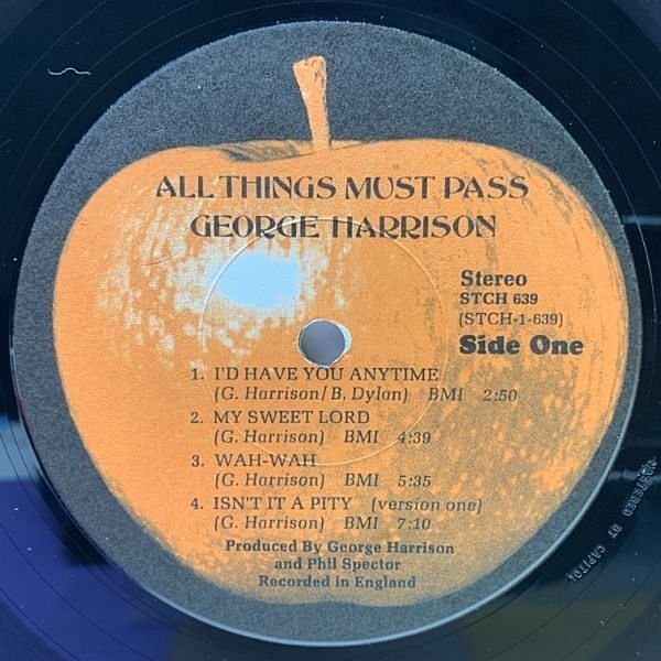 GEORGE HARRISON / All Things Must Pass (LP) / Capitol