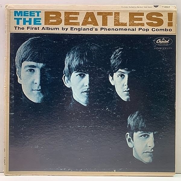 レコードメイン画像：MONO 虹ツヤ USオリジナル THE BEATLES Meet The Beatles ('64 Capitol) ミート・ザ・ビートルズ 米 初回 モノラル 茶文字ジャケ