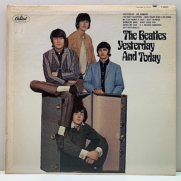 レコードメイン画像：レアな良好品!! MONO 虹リム USオリジナル THE BEATLES Yesterday And Today ('66 Capitol) トランク・ジャケット ※Not Butcher