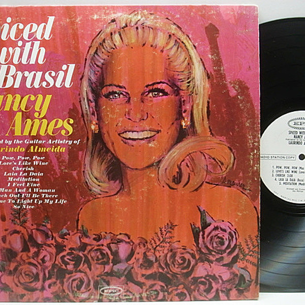 レコードメイン画像：プロモ MONO 美盤!! NANCY AMES Spiced With Brasil / モノラル