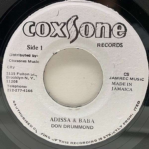 レコードメイン画像：JAプレス 7インチ DON DRUMMOND Adissa & Baba / TOOTS & THE MAYTALS Helping Ages (Coxsone) トゥーツ・アンド・ザ・メイタルズ 45RPM.