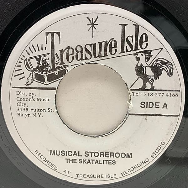 レコードメイン画像：JAプレス 7インチ SKATALITES Musical Storeroom / JUSTIN HINDS & THE DOMINOES Corner Stone (Treasure Isle) スカタライツ 正統派SKA
