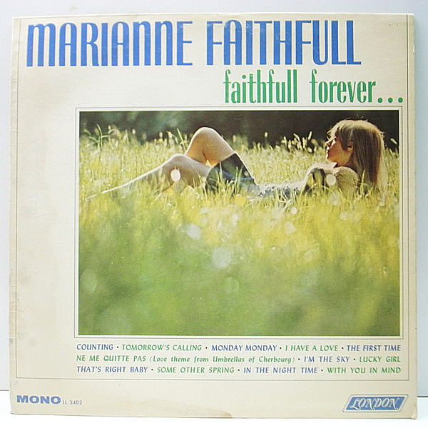 レコードメイン画像：【米盤オンリー】レアな美盤!! MONO 赤ツヤ USオリジナル MARIANNE FAITHFULL Faithfull Forever ('66 London) マリアンヌ・フェイスフル