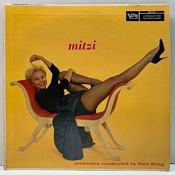 レコードメイン画像：レア!! USオリジナル MONO T字青ラベル 深溝 MITZI GAYNOR Mitzi ('59 Verve MG V-2110) ミッチ・ゲイナー 米 初回 モノラル LP