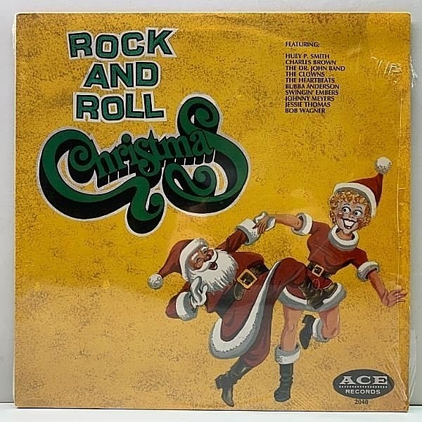 レコードメイン画像：【ニューオリンズ・クリスマス】シュリンク良好!! US独自企画オンリー Rock 'N' [and] Roll Christmas ('89 Ace) Huey Piano Smith ほか