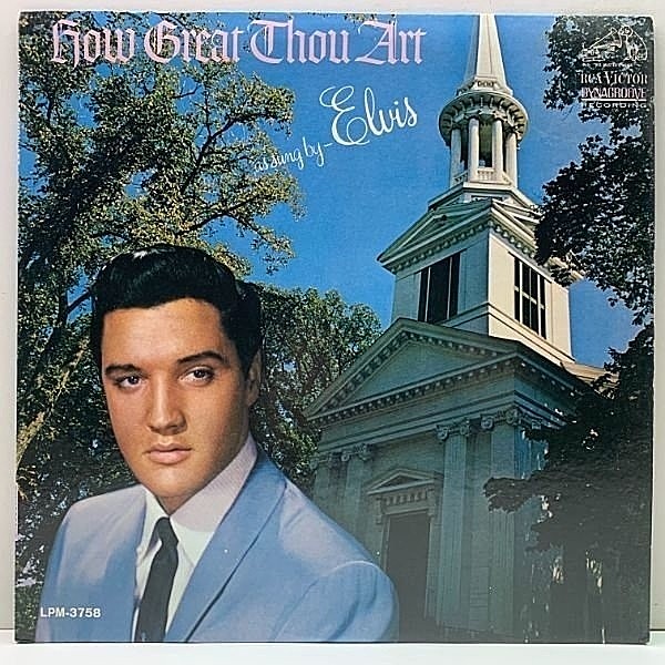 レコードメイン画像：良好!! MONO US 完全オリジナル 深溝 ELVIS PRESLEY How Great Thou Art (LPM 3758) エルヴィス・プレスリー／ゴールデン・ヒム