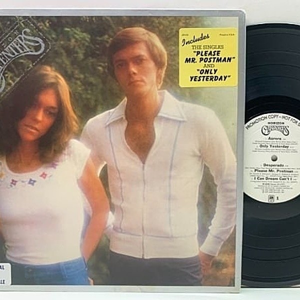 レコードメイン画像：白プロモ 極美盤!! USオリジナル CARPENTERS Horizon ('75 A&M) 米 初回プレス 入手難 Promo Copy 専用の厚紙インナーも揃った完品