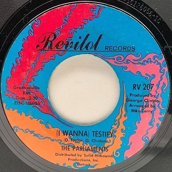 レコードメイン画像：【P-FUNK古典】USオリジナル 7インチ PARLIAMENTS (I Wanna) Testify ('67 Revilot) ジョージ・クリントン 最初期音源 45RPM.