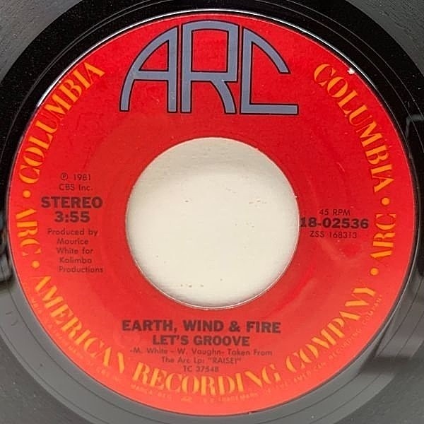 レコードメイン画像：【w/ Instrumental】美盤!! 7インチ USオリジナル EARTH WIND & FIRE Let's Groove ('81 Columbia) 45RPM. 不朽のダンス・クラシック
