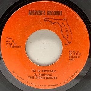 レコード画像：SIGNIFICANTS / Funky Party / I'm In Ecstacy