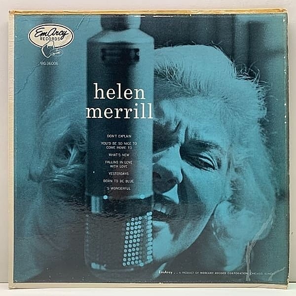 レコードメイン画像：US初期 MONO 深溝 HELEN MERRILL With CLIFFORD BROWN (EmArcy 36006) ヘレン・メリル Mercury FLAT スチレン コーティング仕様