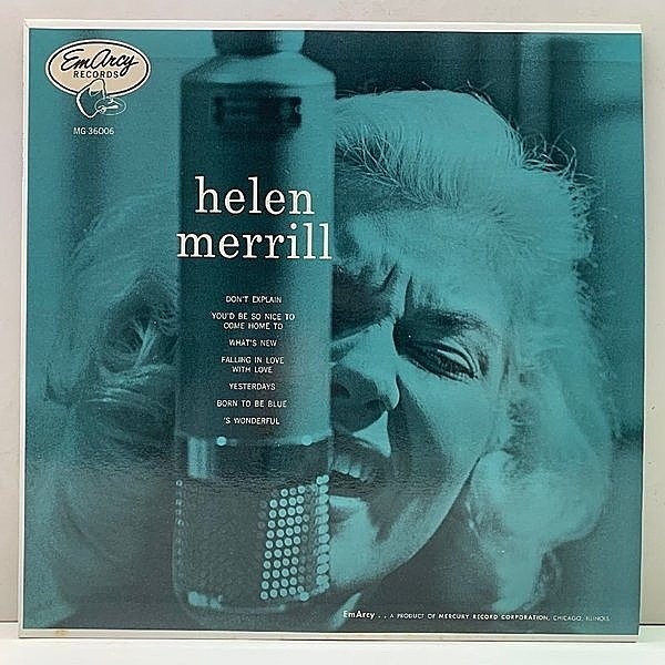 レコードメイン画像：美品 MONO ライナー付き 光沢ジャケ HELEN MERRILL With CLIFFORD BROWN (EmArcy) ヘレン・メリル・ウィズ・クリフォード・ブラウン