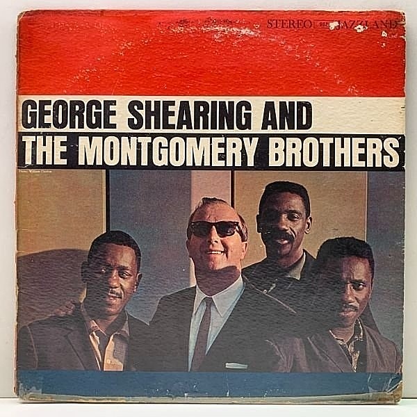 レコードメイン画像：USオリジナル 黒ラージ 深溝 GEORGE SHEARING AND THE MONTGOMERY BROTHERS ('61 Jazzland JLP 955) w/ Wes Montgomery