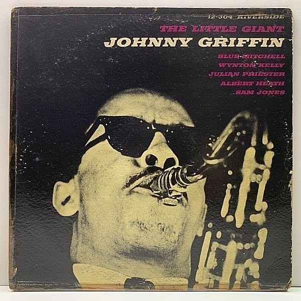 レコードメイン画像：美再生!! MONO 完全オリジナル 青スモール 深溝 JOHNNY GRIFFIN The Little Giant (Riverside RLP 12-304) w/ Blue Mitchell, Wynton Kelly