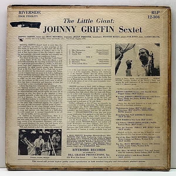 JOHNNY GRIFFIN THE LITTLE GIANT 国内見本盤 Johnny Griffin – The Little Giant – Vinyl (LP, Album + 2
